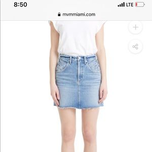 Agolde Palmer Jean High Rise Skirt